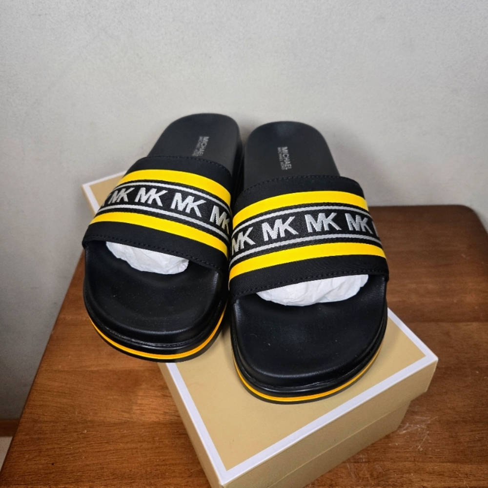 Michael Kors Yellow Tyra Slides
